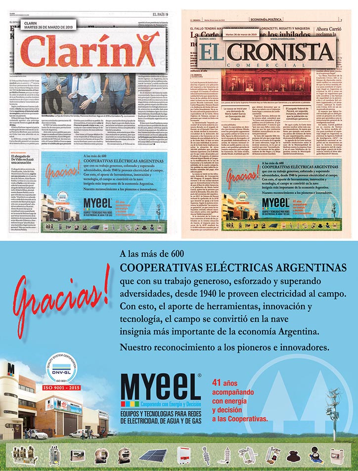 A las más de 600 Cooperativas Eléctricas Argentinas